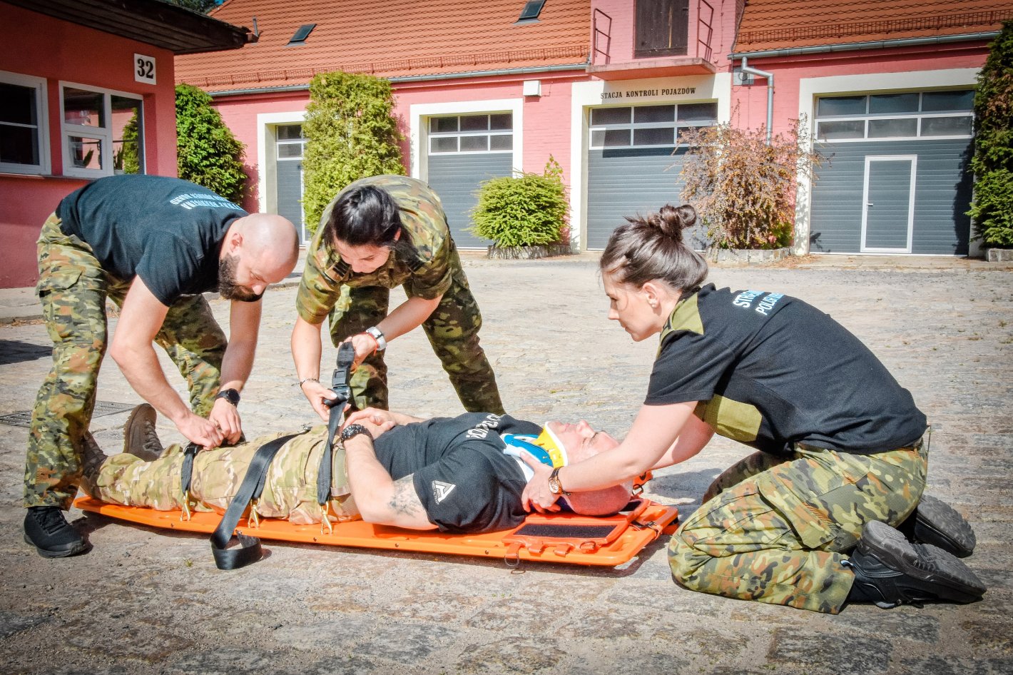 Funkcjonariusza podczas szkolenia